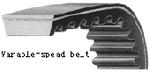 22X8X525 Metric Variable Speed Belt