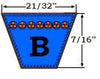 B93 JASON Belt, UniMatch Classical Multi-Plus V-Belt