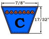 C41 JASON Belt, UniMatch Classical Multi-Plus V-Belt