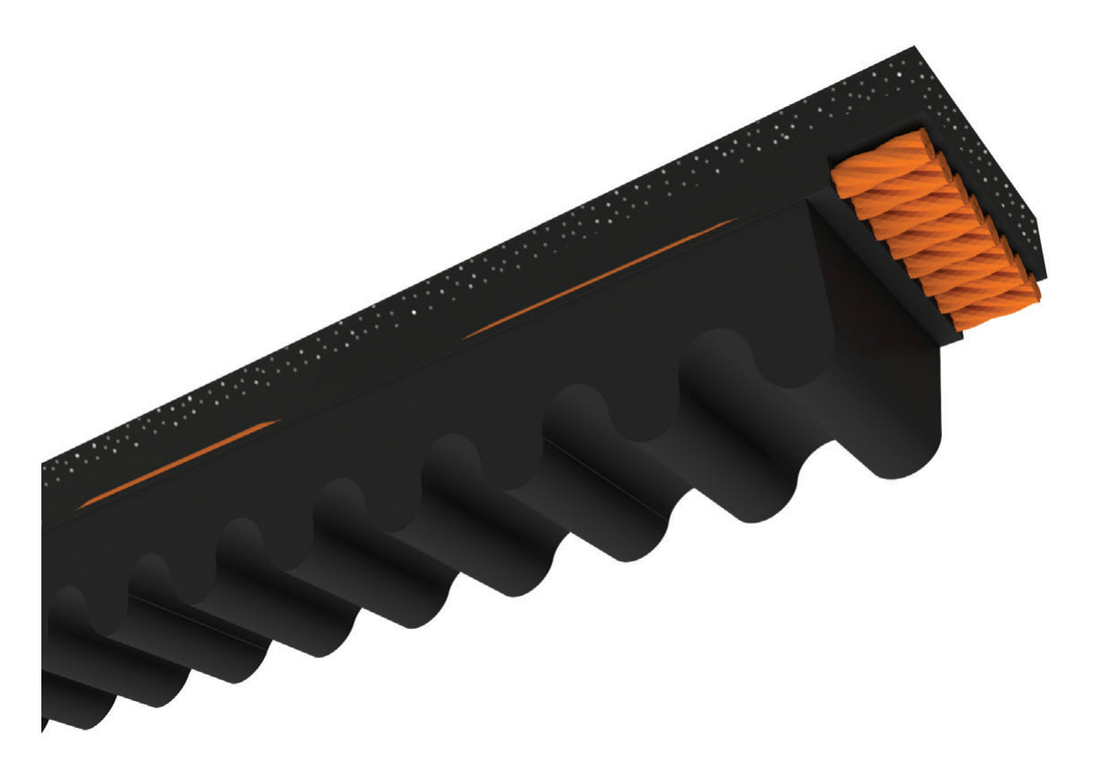 XPZ637 Metric Cogged V-Belt - VBeltSupply.com