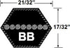 BB171N JASON Belt, Double Angle V-Belt