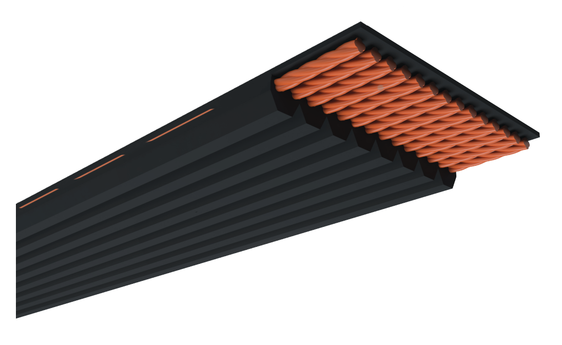 360J8 Serpentine Belt